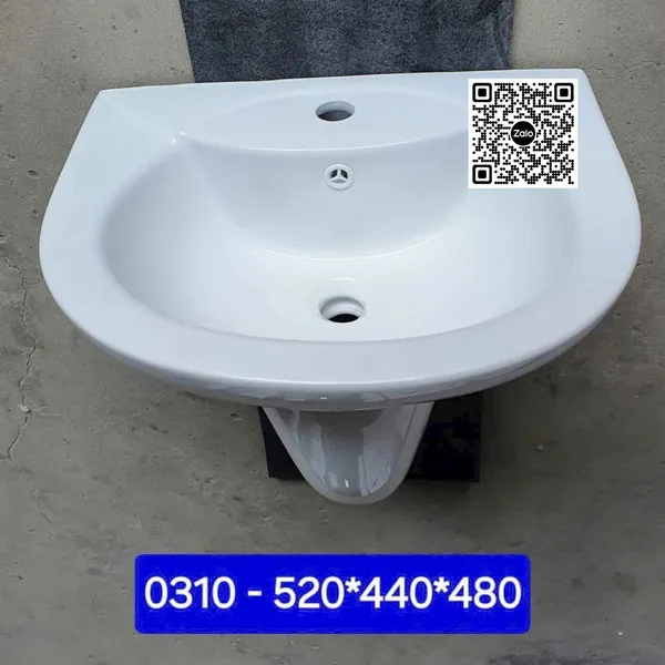 Chậu Lavabo Giá Rẻ màu trắng 0310