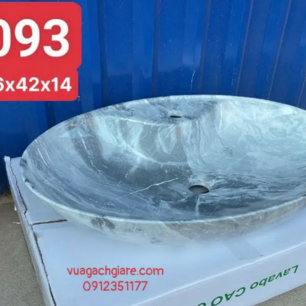 Chậu Lavabo Oval Giá Rẻ vân đá