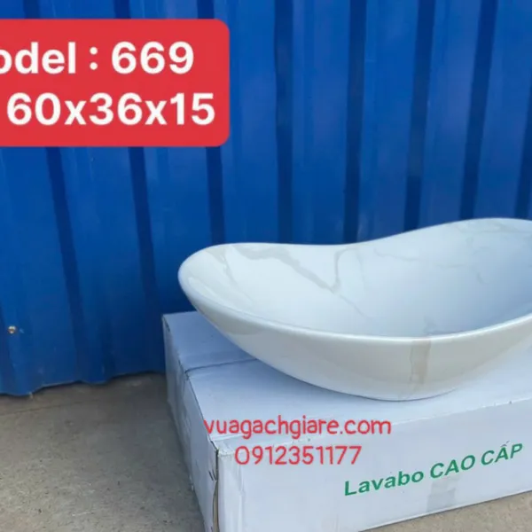 Chậu Lavabo Thuyền Giá Rẻ đen trắng