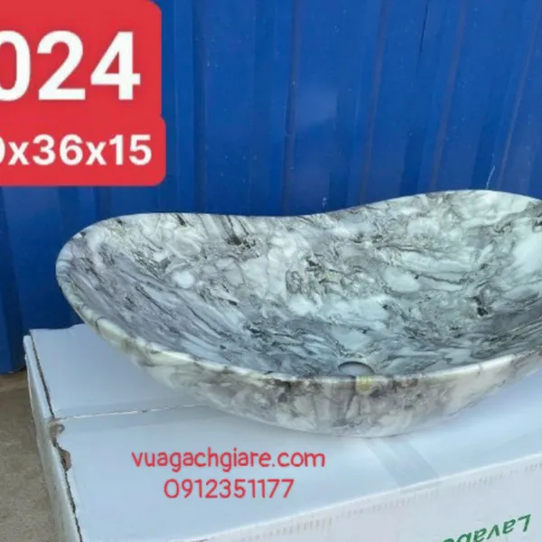 Chậu Lavabo Thuyền Giá Rẻ đen trắng