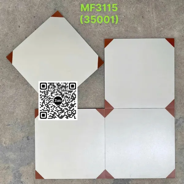 Gạch Bông 30x30 Ốp Lát Trang Trí trắng đỏ MF3115