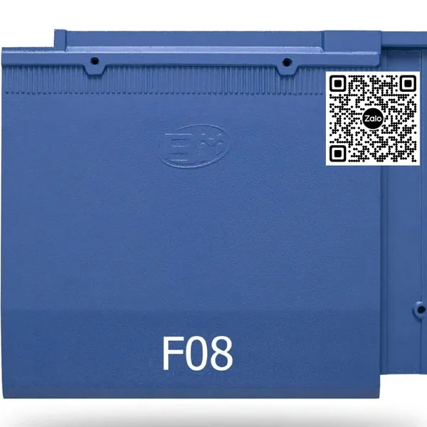 Ngói Lợp Nhà Phẳng BM màu xanh coban F08