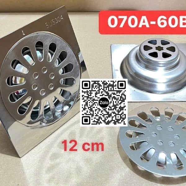 Phễu Thoát Sàn Inox Giá Rẻ 070A