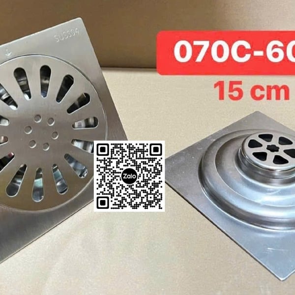 Phễu Thoát Sàn Inox Giá Rẻ 070C