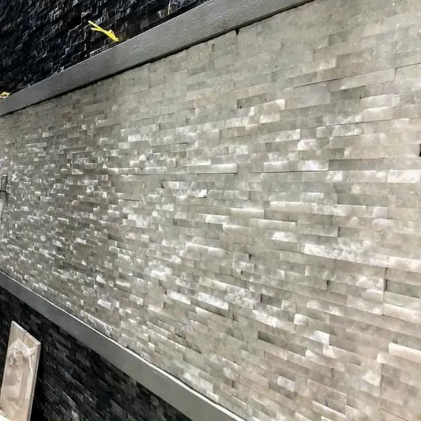 Đá Tự Nhiên 10x50 Ốp Lát Giá Rẻ Đá Ghép màu trắng