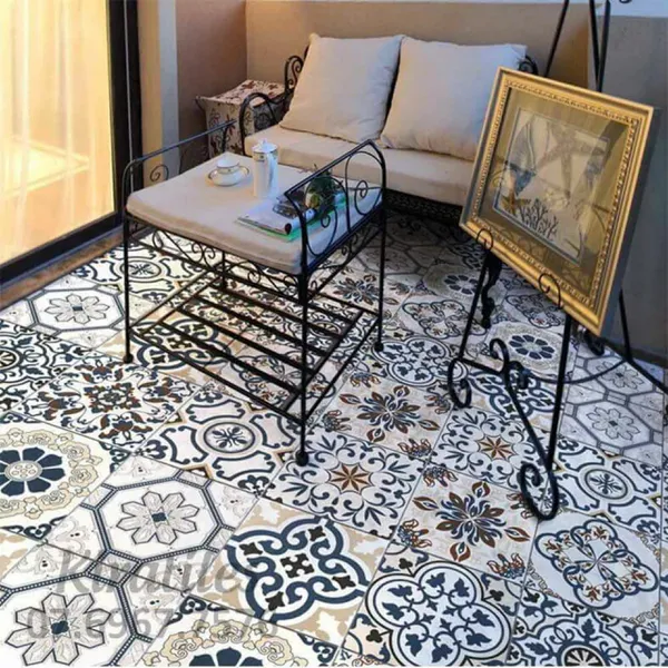 Gạch Bông 30x30 Trang Trí đen xám BO9635 - BO9637