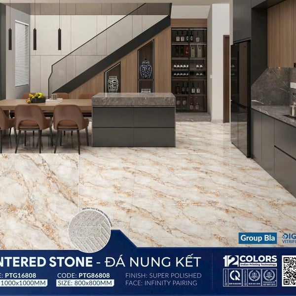 Gạch Đá 100x100 Ốp Lát Trang Trí Giá Rẻ vân đá 16808