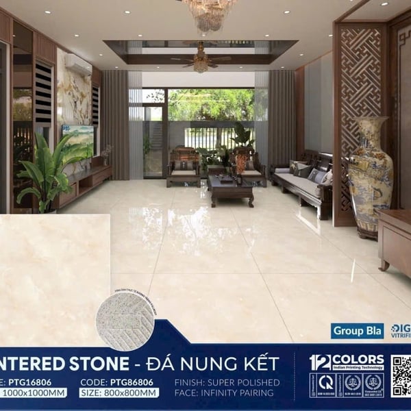 Gạch Đá 100x100 Ốp Lát Trang Trí Giá Rẻ vàng vân mây 16806