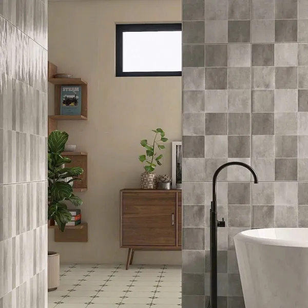 Gạch Đá 40x80 Ốp Lát Trang Trí màu xám MF48Y02C