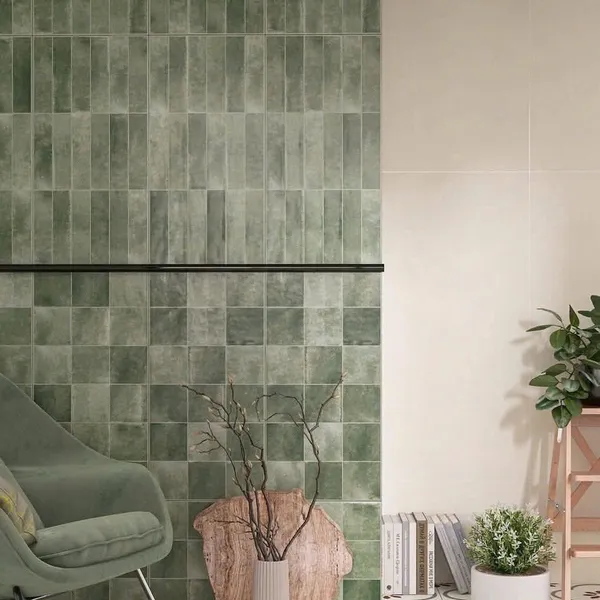 Gạch Đá 40x80 Ốp Lát Trang Trí màu xanh MF48Y06F