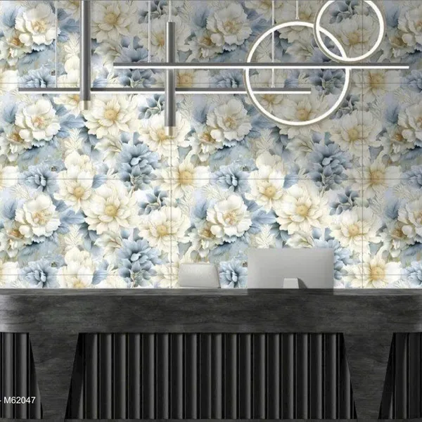 Gạch Đá 60x120 Ốp Lát Trang Trí Giá Rẻ hoa lá 62047