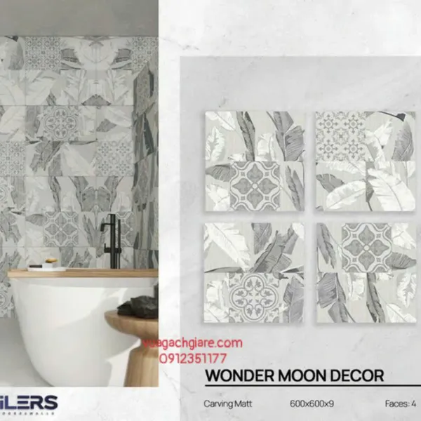 Gạch Đá 60x60 Ốp Lát Ấn Độ lá cây