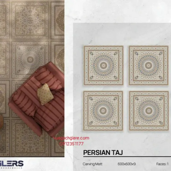 Gạch Đá Mờ 60x60 Ốp Lát Ấn Độ thảm hoa màu xám