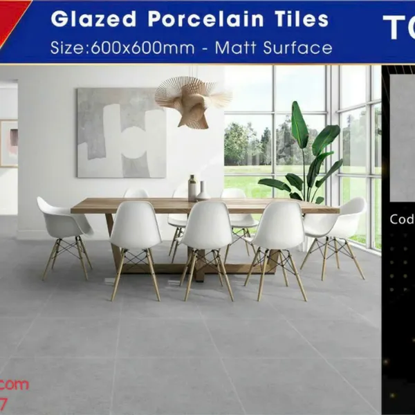 Gạch Đá Mờ 60x60 TAKAO Ốp Lát Giá Rẻ xám xi măng TK26302