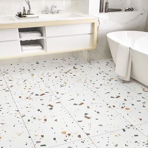 Gạch Đá Mờ 80x80 Ốp Lát Giá Rẻ Terrazzo hạt lớn 8132
