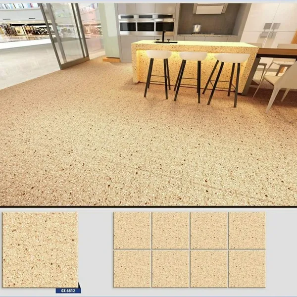 Gạch Đá Mờ Ốp Lát 60x60 Cao Cấp CMC màu vàng terrazzo GX6812