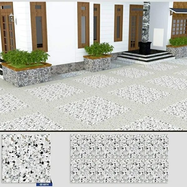 Gạch Đá Mờ Ốp Lát 60x60 Cao Cấp CMC terrazzo GX6814
