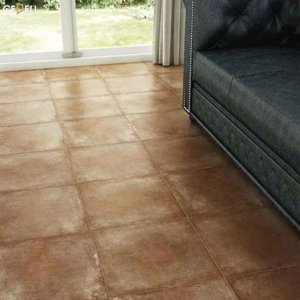 Gạch Đá Mờ 60x60 Ốp Lát Giả Cổ màu đỏ gạch