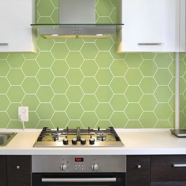 Gạch Lục Giác Trang Trí 20x23 màu xanh lá
