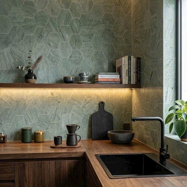 Gạch Lục Giác 20x23 Ốp Lát Trang Trí xám FL255