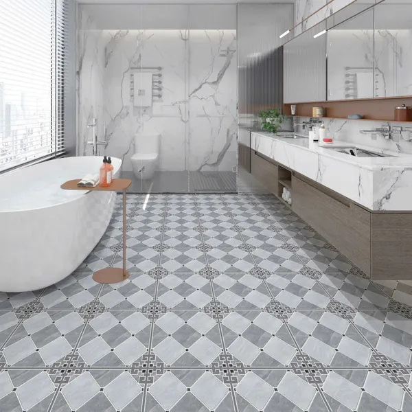 Gạch Men 30x30 Ốp Lát Toilet đá ghép 33102