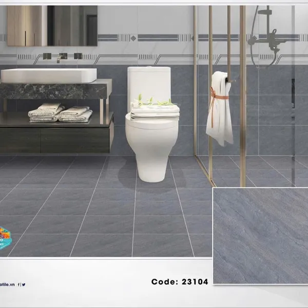 Gạch Men Mờ 30x30 Ốp Lát xám vân mây TK23104