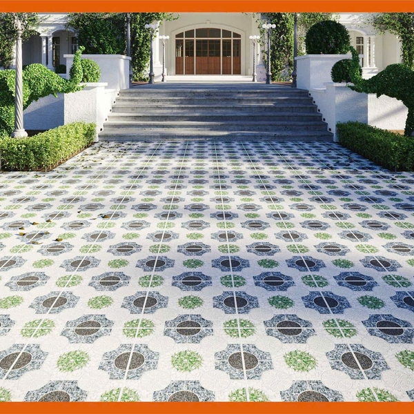 Gạch Men 50x50 Ốp Lát Sân Vườn Giá Rẻ đá sỏi SBBSV504