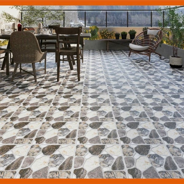 Gạch Men 50x50 Ốp Lát Sân Vườn Giá Rẻ đá sỏi SBBSV505