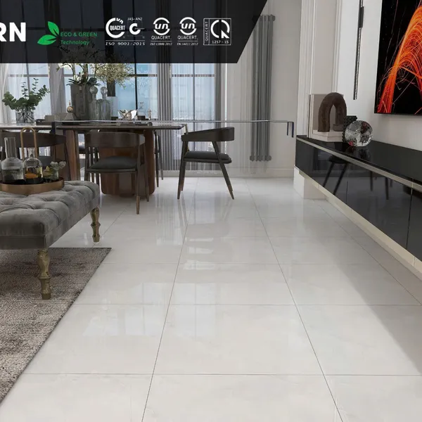 Gạch Men 60x60 Ốp Lát trắng vân mây M6153