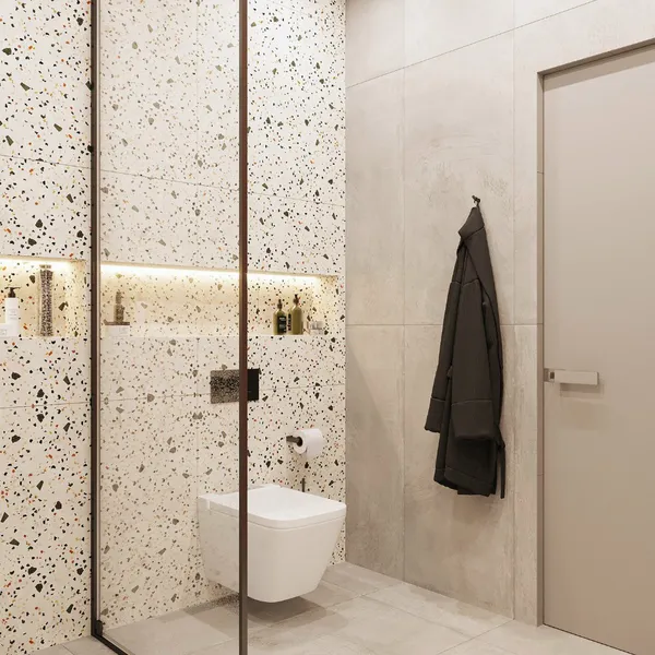 Gạch Men Mờ Ốp Lát 30x60 Cao Cấp Trung Quốc trắng terazzo vân nhỏ PH6505