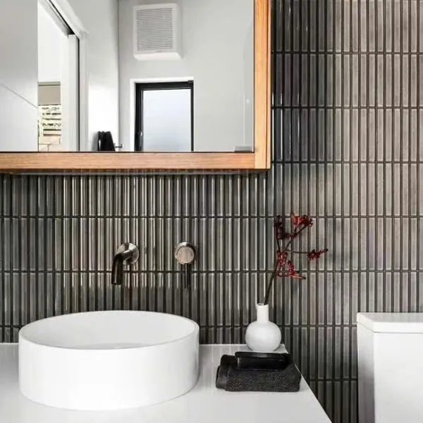 Gạch Mosaic Que Đũa 284x296 Ốp Dán Trang Trí màu xám