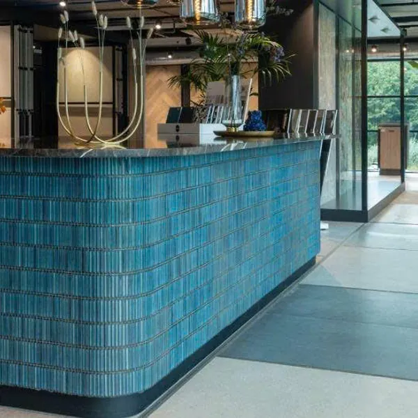 Gạch Mosaic Que Đũa 284x296 Ốp Dán Trang Trí màu xanh kim sa