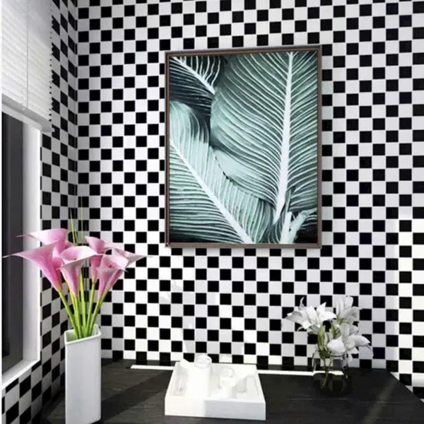 Gạch Mosaic 30x30 Ốp Dán Trang Trí đen trắng 48A01