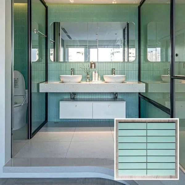 Gạch Mosaic Ốp Dán Trang Trí thanh que xanh dương 3205M