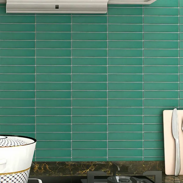 Gạch Mosaic Que Đũa Trang Trí màu xanh lá đậm
