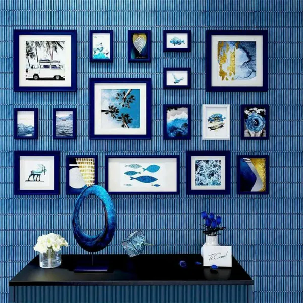 Gạch Mosaic Que Đũa Nhỏ Trang Trí màu xanh coban