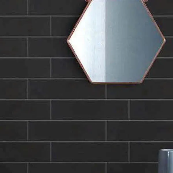 Gạch Thẻ 7.5x30 Ốp Lát Trang Trí màu đen P75307