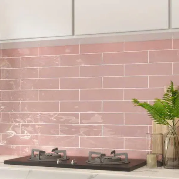 Gạch Thẻ 7.5x30 Ốp Lát Trang Trí màu hồng M75316B