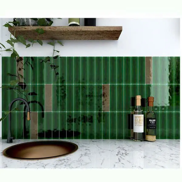 Gạch Thẻ 7.5x30 Ốp Lát Trang Trí màu xanh lá P75312