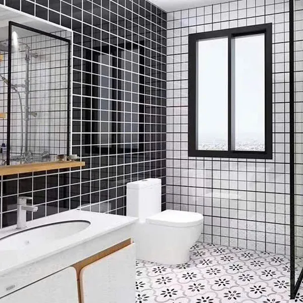 Gạch Thẻ 10x10 Giá Rẻ ốp lát trang trí màu đen