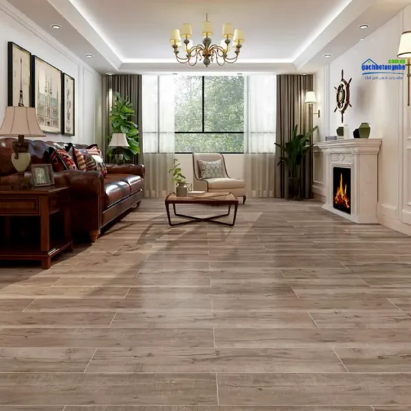 Gạch Vân Gỗ 20x100 Ốp Lát Giá Rẻ kem vàng 201024