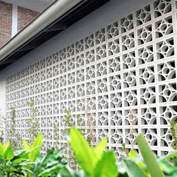 Gạch Bông Gió Xi Măng 19x19x6.5 Ốp Dán Trang Trí hình tam giác