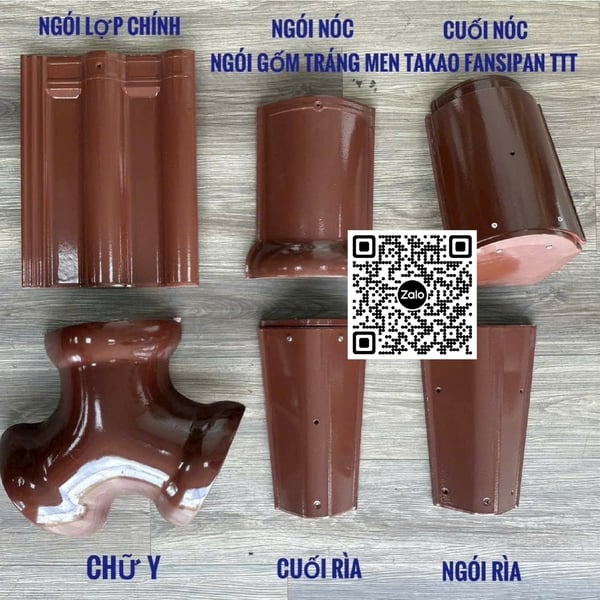 Ngói Lợp Tráng Men Takao Bình Định màu xanh dương - màu xám - màu đen