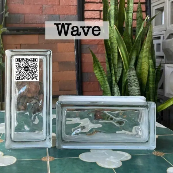 Gạch Kính Lấy Sáng 19x19x5 ốp dán trang trí vân mây