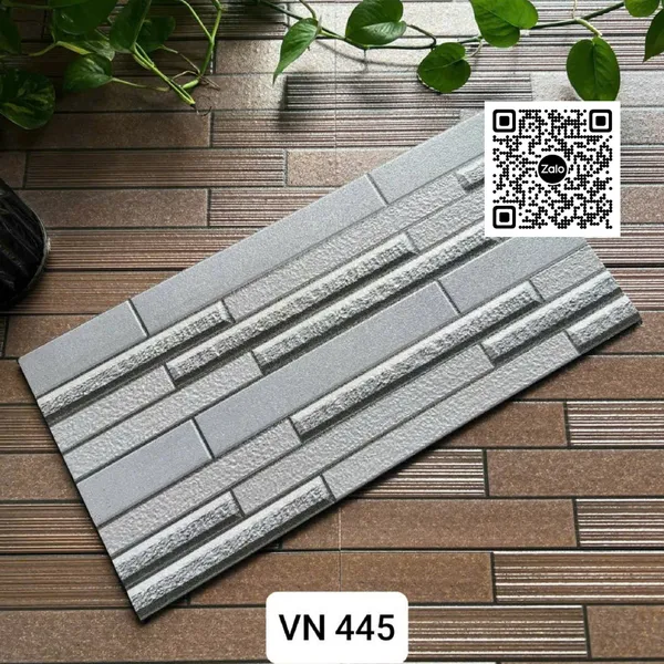Gạch Men 25x50 Ốp Dán Trang Trí màu xám VN444 - VN445