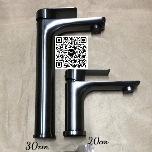 Vòi Lavabo Inox Giá Rẻ tròn màu xám