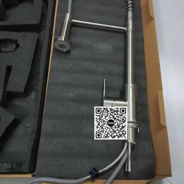 Vòi Rửa Chén Inox Bóng Giá Rẻ nóng lạnh đầu dây rút