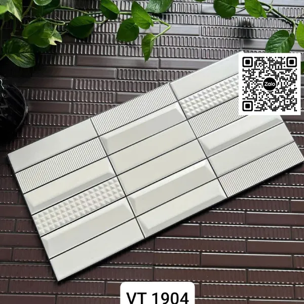 Gạch Men 25x50 Ốp Dán Trang Trí đen trắng xám nâu vàng VT1903 - VT1904 - VT1905 - VT1906 - VT1907