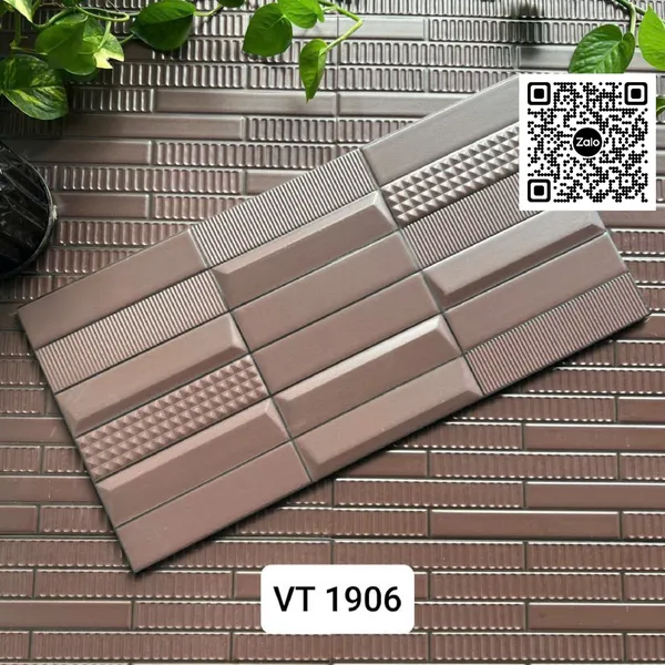 Gạch Men 25x50 Ốp Dán Trang Trí đen trắng xám nâu vàng VT1903 - VT1904 - VT1905 - VT1906 - VT1907