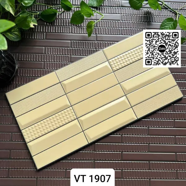 Gạch Men 25x50 Ốp Dán Trang Trí đen trắng xám nâu vàng VT1903 - VT1904 - VT1905 - VT1906 - VT1907